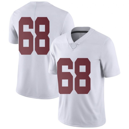 Alabama Crimson Tide Men's Alajujuan Sparks Jr. #68 No Name White NCAA Nike Authentic Stitched College Football Jersey MS16Z44EB